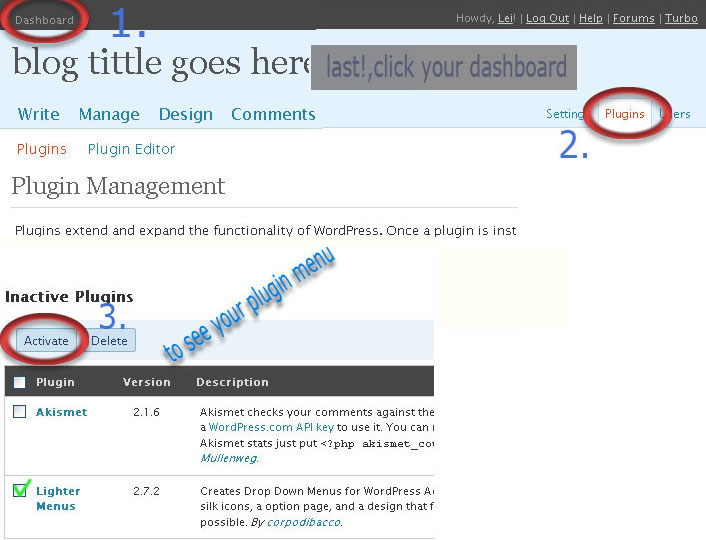 Plugin Add in Wordpress Tutorial
