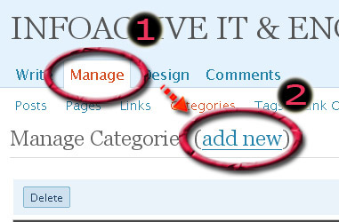 Create Wordpress Categories Training