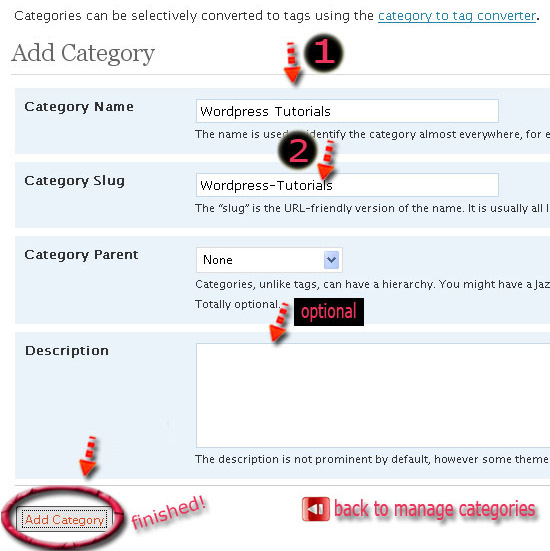 Add Category Wordpress Tutorial