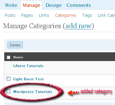 Create Categories Wordpress