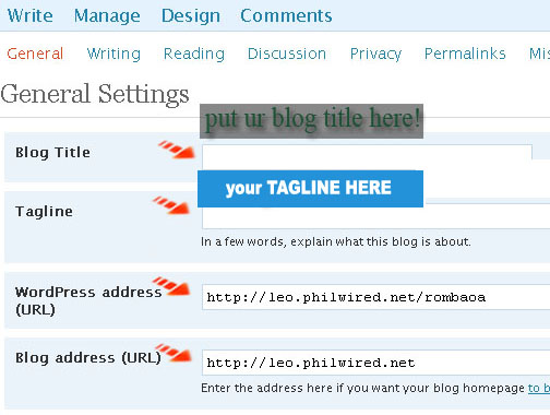 Edit Blog Wordpress