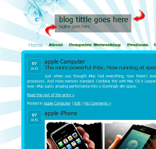Edit Blog Wordpress